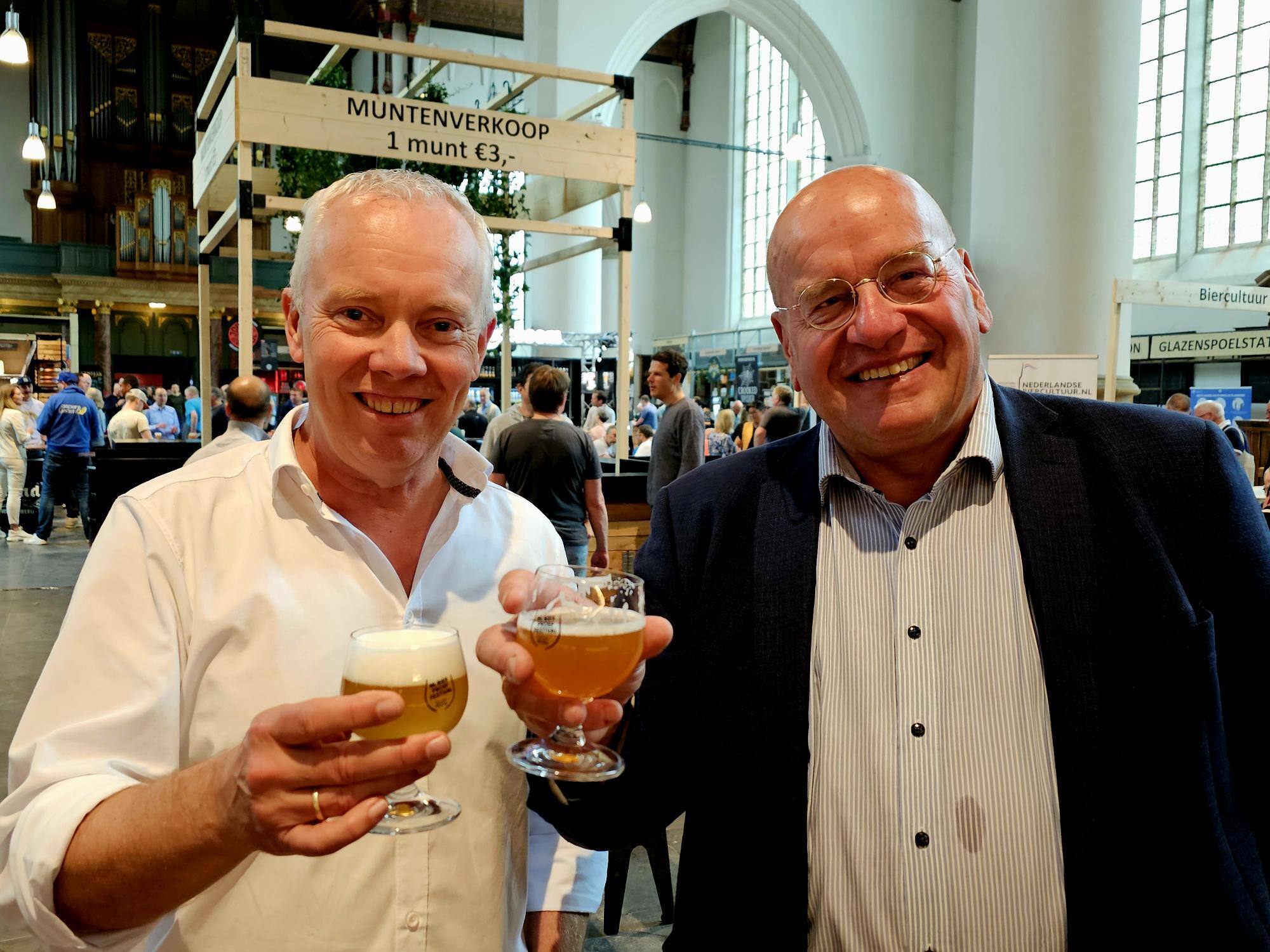 Week NL Bier Jos Oostendorp en Fred Teeven